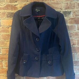 Forever 21 Navy Peacoat (L)